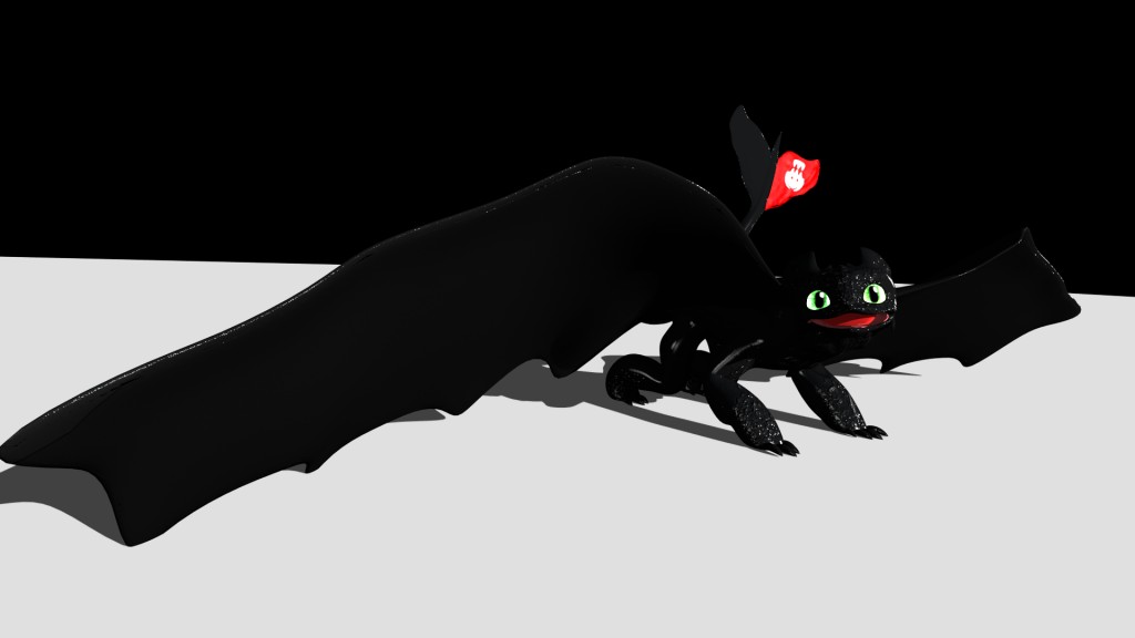 Toothless dragon rigged (how to traing your dragon) preview image 3